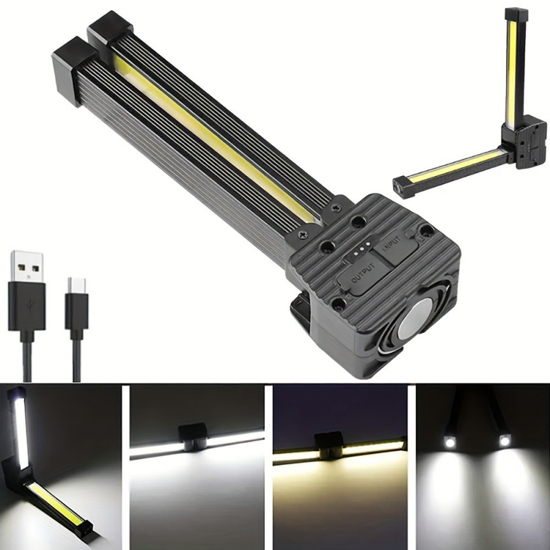 COB LED φακός εξωτερικού χώρου πολυλειτουργικός, 5W, 350 lm, αλουμινένιο σώμα, μοντέλο A-55, ρυθμιζόμενη φωτεινότητα