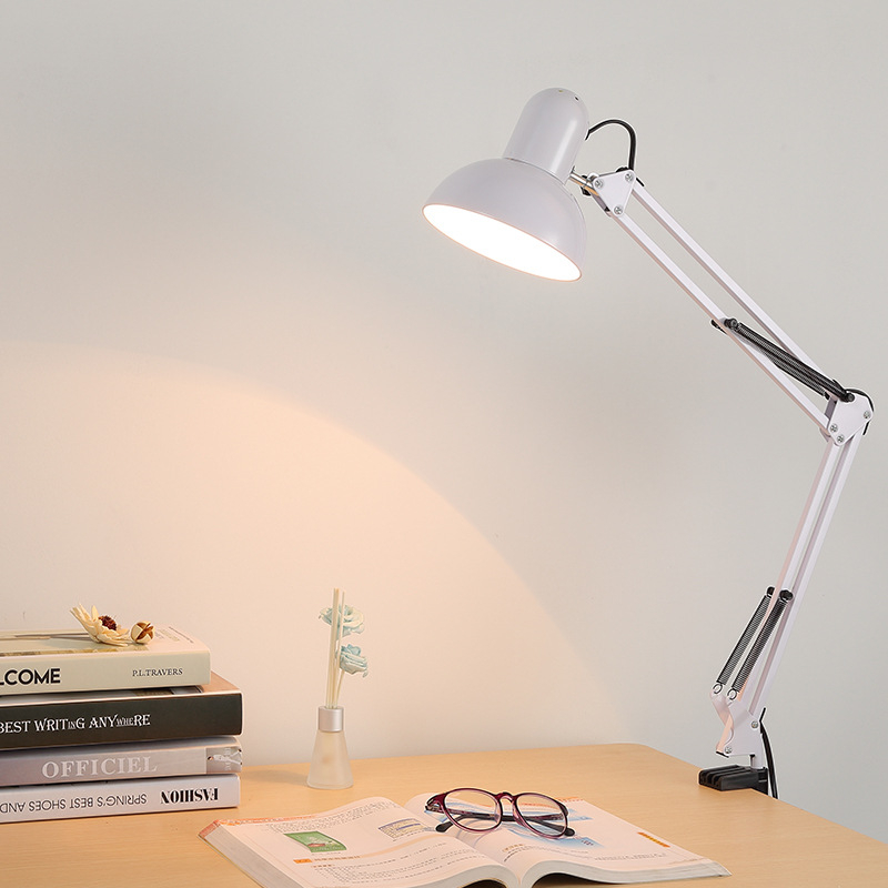 Sklopiva stolna lampa s dugim ramenom za zaštitu očiju, namijenjena ljepoti, tetovaži, produženju trepavica i klipsama za nokte