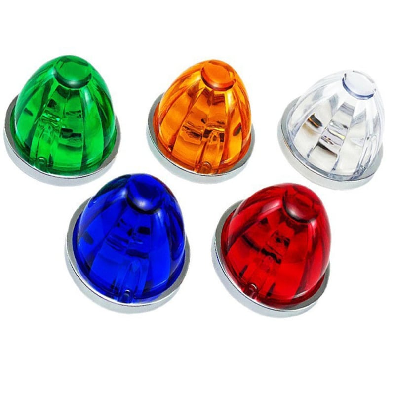 Bočne LED svjetiljke za kamion, konusnog oblika s nosačem, model Liali-watermelon lantern, PC kućište, OLED izvor svjetla, 30V, 1W, 8000h