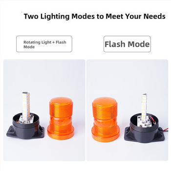 Mágneses autós riasztó lámpa, mennyezetre szerelhető, modell JSD03, 7W, vízálló