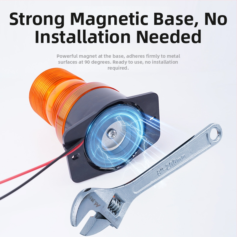 Mágneses autós riasztó lámpa, mennyezetre szerelhető, modell JSD03, 7W, vízálló