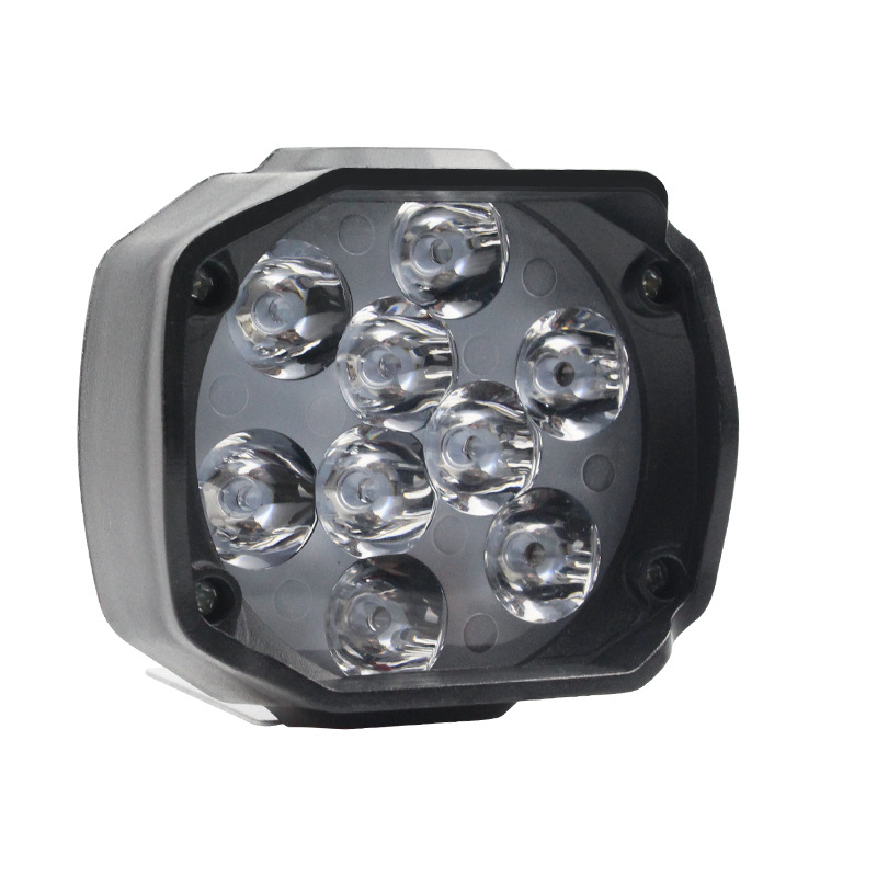 Motorkerékpár LED-fényszóró, 9-LED-es spotlámpa, 15W, kapcsolóval ellátott készlet