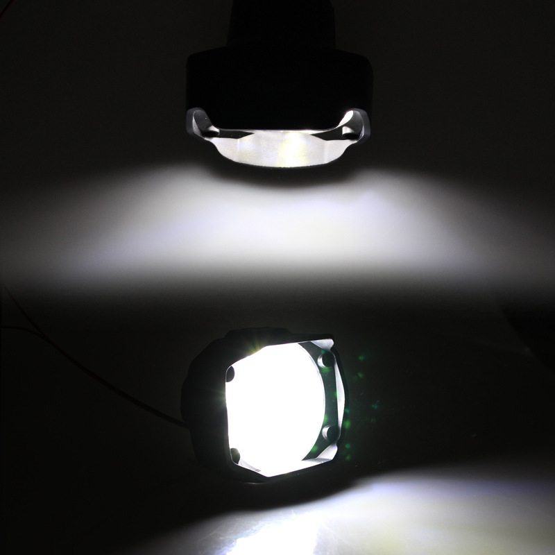 Motorkerékpár LED-fényszóró, 9-LED-es spotlámpa, 15W, kapcsolóval ellátott készlet