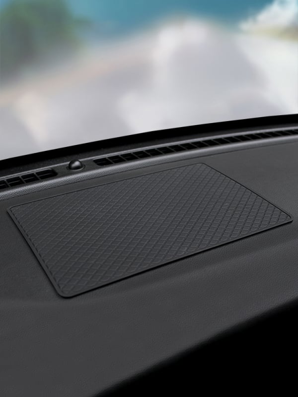 Covoraș anti-alunecare pentru bordul mașinii, cu spațiu de depozitare pentru consola centrală, PVC, rezistent la temperaturi înalte