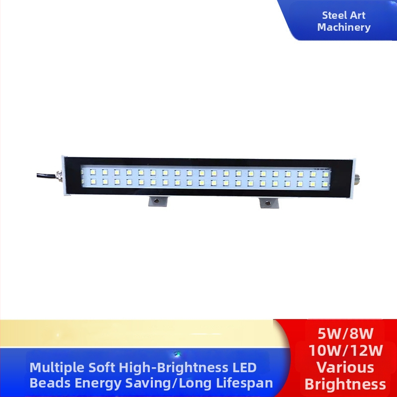 LED pracovná lampa na stroj - odolná voči oleju a vode, duálne napätie 24V/220V