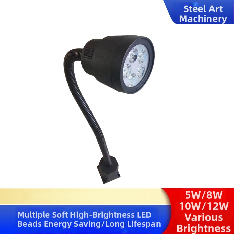LED pracovná lampa na stroj - odolná voči oleju a vode, duálne napätie 24V/220V
