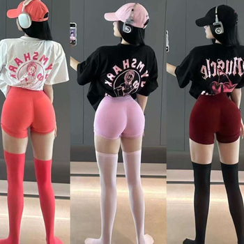 Unisex pamukasta kratkih rukava T majica s anime printom, labav kroj, okrugli ovratnik