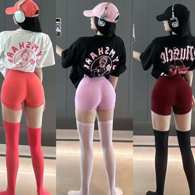 Unisex pamukasta kratkih rukava T majica s anime printom, labav kroj, okrugli ovratnik