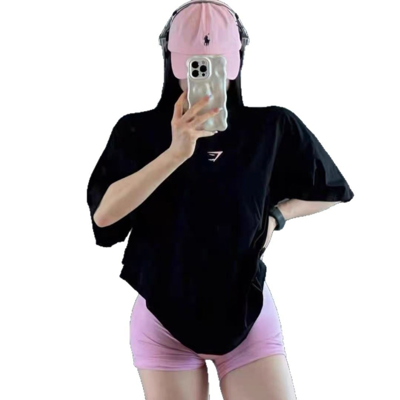 Unisex pamukasta kratkih rukava T majica s anime printom, labav kroj, okrugli ovratnik