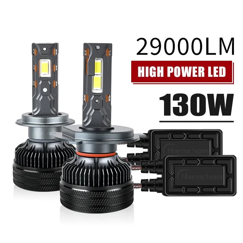 Automobilska LED žarulja za prednje svjetlo, 65W po žarulji, 12V, CSP 3570 55mil LED čipovi, IP68 vodootporan, vijek trajanja 50 000 h