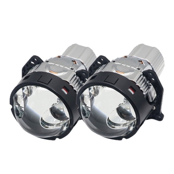 LED laserska prednja svjetla za automobil – par s dvostrukim direktnim snopom i bifokalnim lećama, 55W, 9-24V, 6000 lm, aluminijska legura, univerzalna kompatibilnost