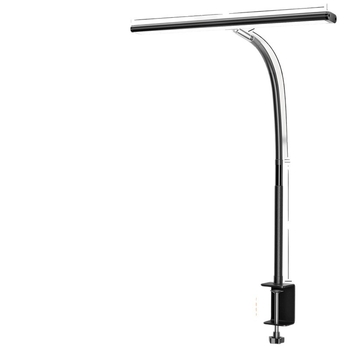 I-formájú klipszes asztali lámpa monitorhoz – szemvédő, teljes spektrum, alumínium árnyékoló, USB tápegység, érintéses kapcsoló