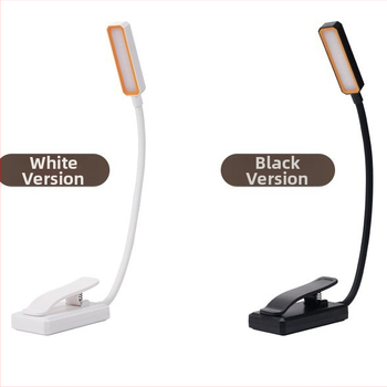 USB punjiva LED lampa za čitanje, sklopiva stolna lampa s klipsom, za učenje i zaštitu očiju