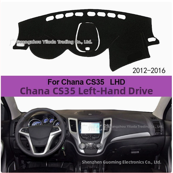 Podložka tieniacej palubnej dosky pre Changan CX70, CS15, 35 – slnečná ochrana, tepelná izolácia, polyester, jednofarebný