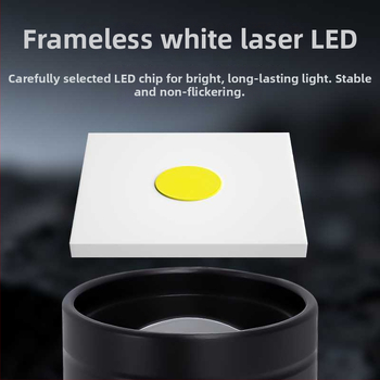 Mini tölthető kézi zseblámpa COB LED-del, kültéri használatra, 10W, 200 lm, IP45, alumíniumötvözet test