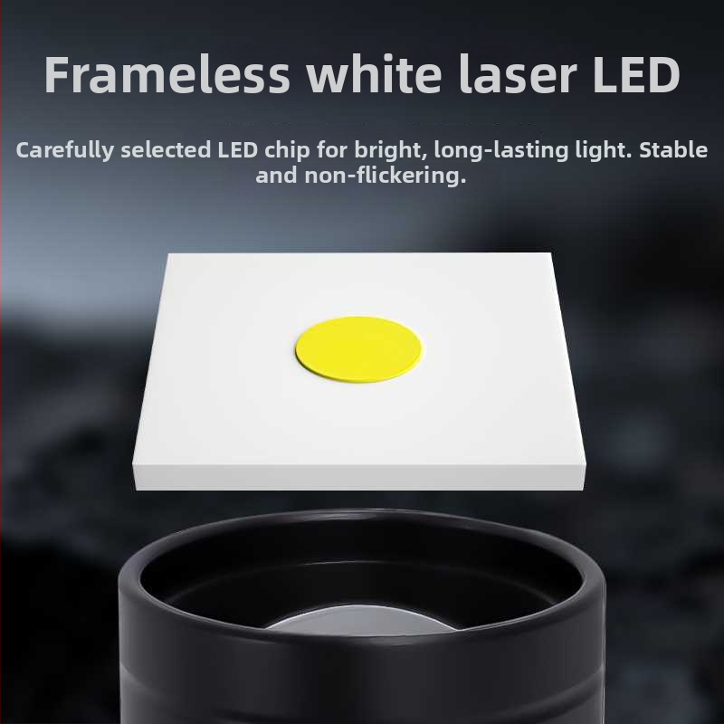 Mini tölthető kézi zseblámpa COB LED-del, kültéri használatra, 10W, 200 lm, IP45, alumíniumötvözet test