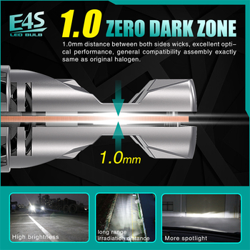Automobilska LED prednja svjetla H7/H8/H11, 7500LM, DC11-18V, IP65, GC-7535, 50000h vijek trajanja, izravni ugradnja, integrirano visoko i nisko svjetlo