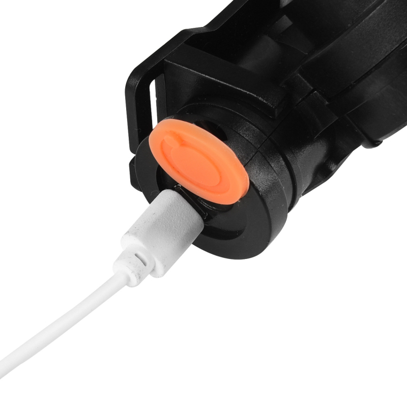 Tölthető LED fejlámpa, 18650-es akkumulátor, 360° forgás, töltővel együtt