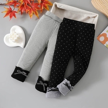 Dječje hlače, tkanina s pamučnim punjenjem, krzno zečeva 80-90%, svilenkasti završetak, duge hlače, sigurnosna razina A