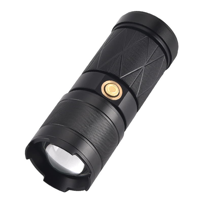 Visokoučinkovita LED svjetiljka sa zumom — vanjskom korištenju, dugi domet 200-500 m, 30W, 1500mAh, aluminijsko kućište