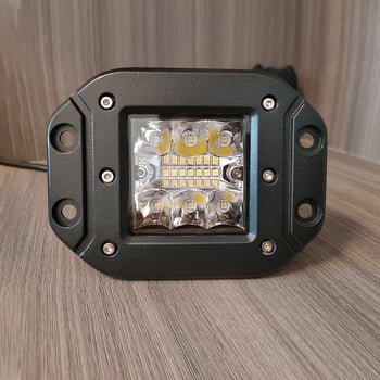 Off-road LED reflektor - kvadratni s ušima, 40W, 12-24V, 8000 lm, 50.000 h