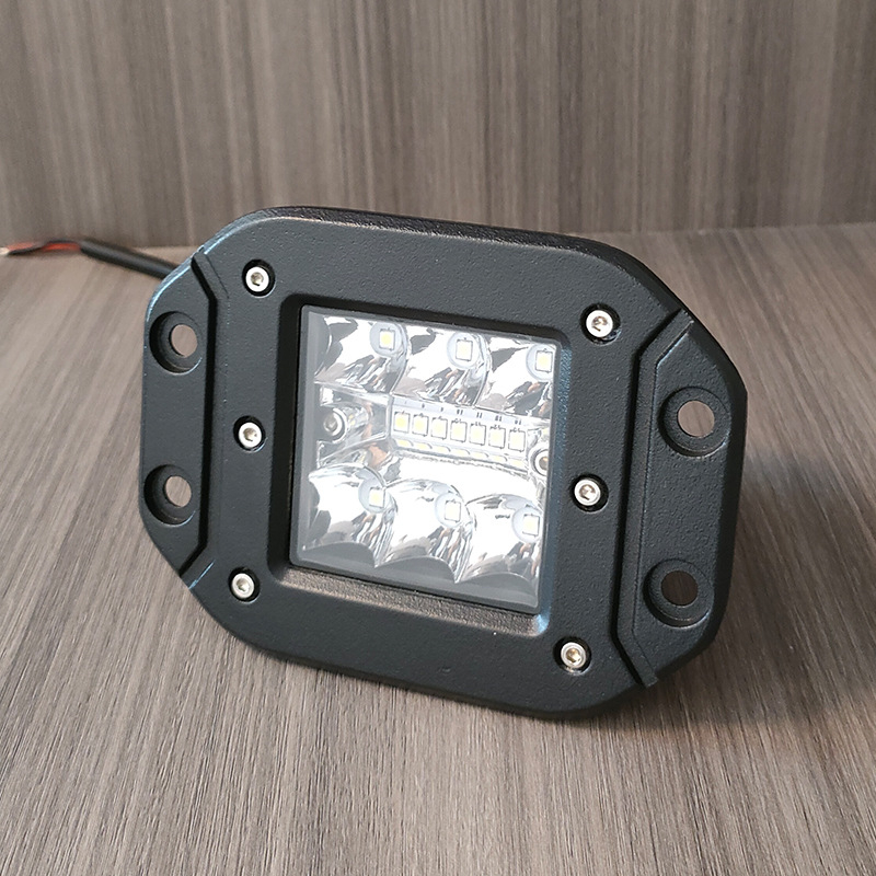 Off-road LED reflektor - kvadratni s ušima, 40W, 12-24V, 8000 lm, 50.000 h