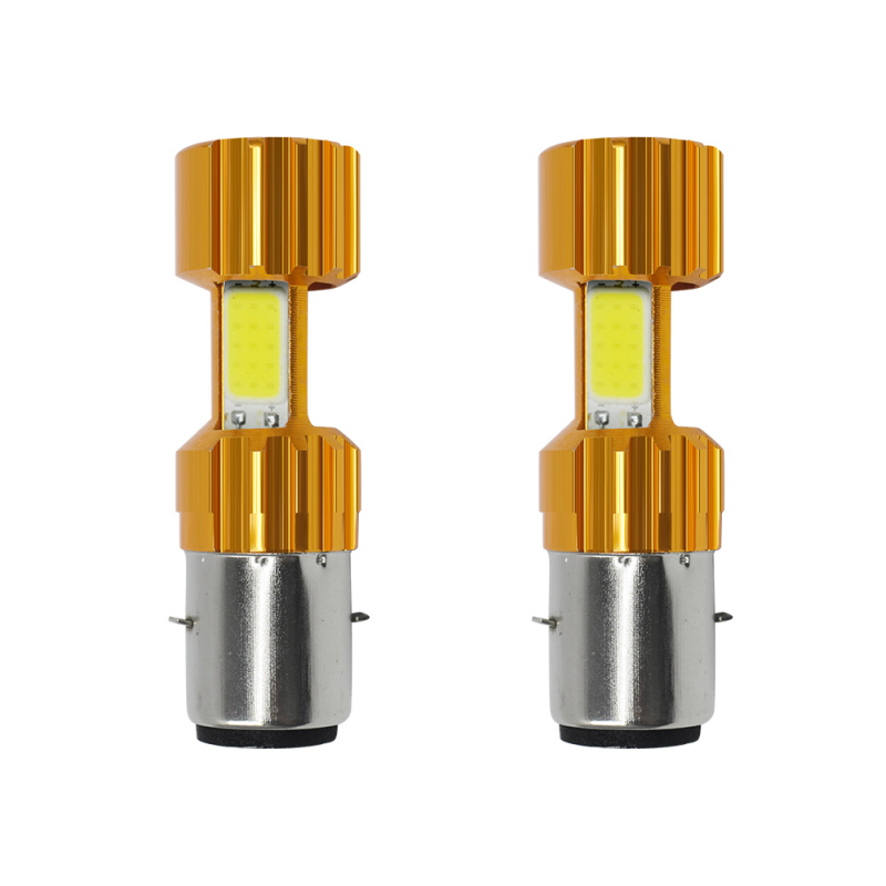 H4 COB motociklistička svjetla s trostranom COB LED, aluminijsko kućište, 12V, 18W
