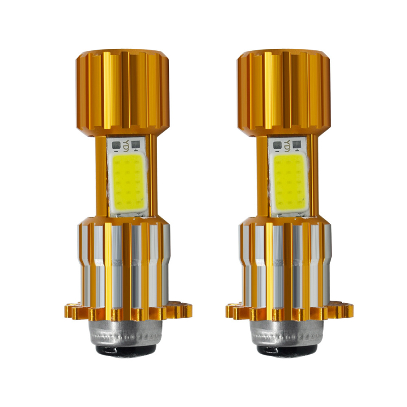 H4 COB motociklistička svjetla s trostranom COB LED, aluminijsko kućište, 12V, 18W