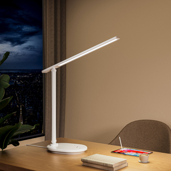LED stolna lampa za sobu i učenje, zaštita vida, punjiva i priključna na struju, dvostruka uporaba, moderna minimalistička stil, plastično sjenilo