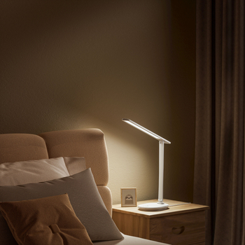 LED stolna lampa za sobu i učenje, zaštita vida, punjiva i priključna na struju, dvostruka uporaba, moderna minimalistička stil, plastično sjenilo