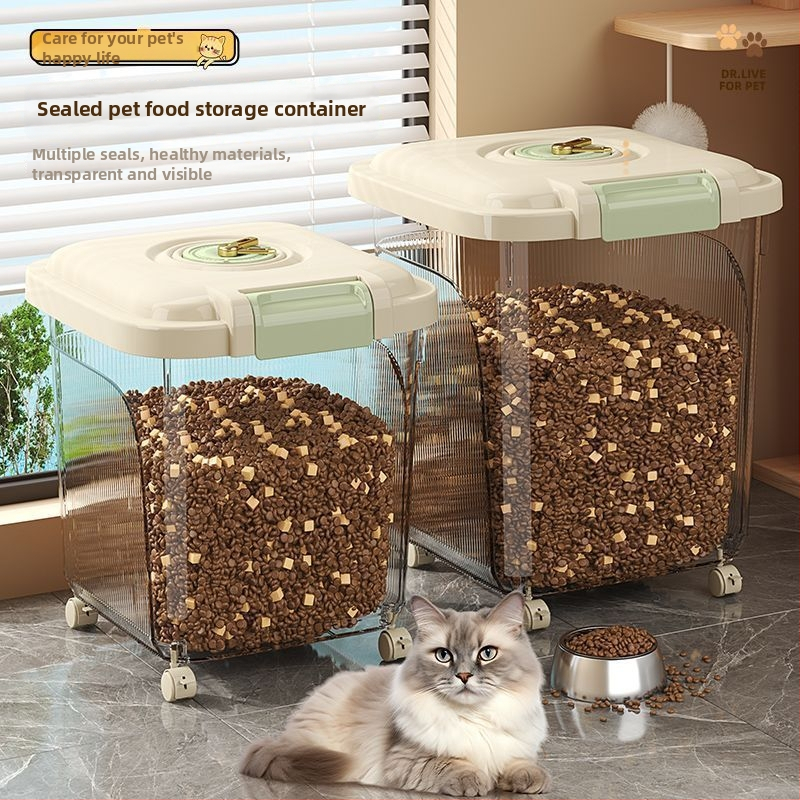 Nádoba na krmivo pre mačky a psy, uzavretá, autorizovaná súkromná značka, nie je dovážaná, nie je darček