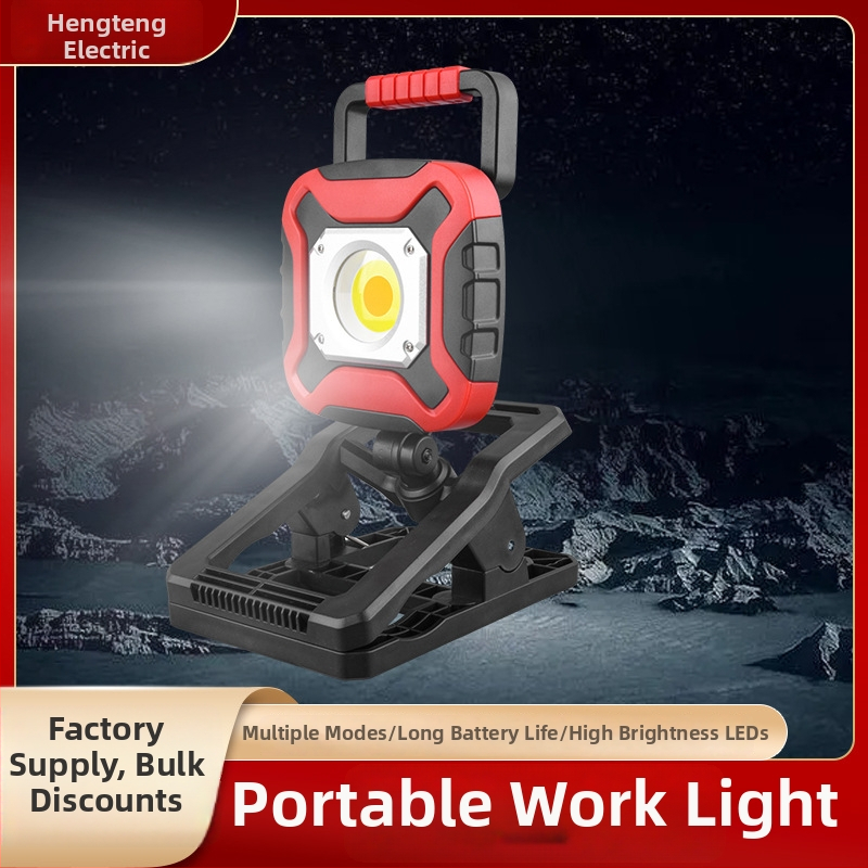 Prenosné vonkajšie pracovné svetlo — LED reflektor na táborenie, ambientné LED svetlo, 5000 lm