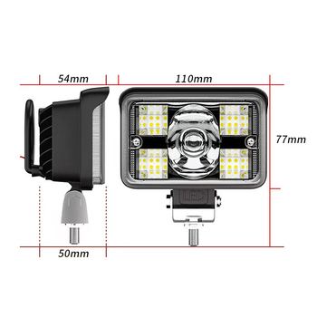 Automobilska radna LED svjetiljka s širokim vidnim poljem i dvobojnim laserskim reflektorom (32W, 10-80V, 5000lm, >30000 h, 6000-7000K)