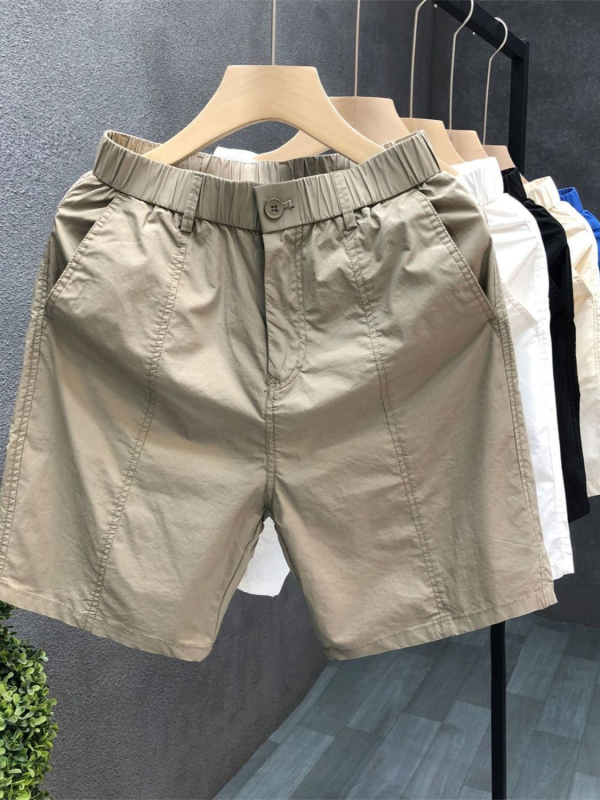 Férfi öltönynadrág ice silk anyagból, egyenes szabás, 95% nylon, gyűrődésmentes, Ming Line részlet