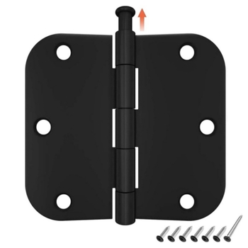 Kerek amerikai beltéri ajtó- és ablakzsanér; acélból, sztancolt kivitel.