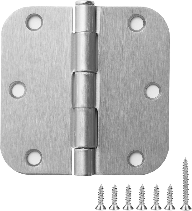 Kerek amerikai beltéri ajtó- és ablakzsanér; acélból, sztancolt kivitel.