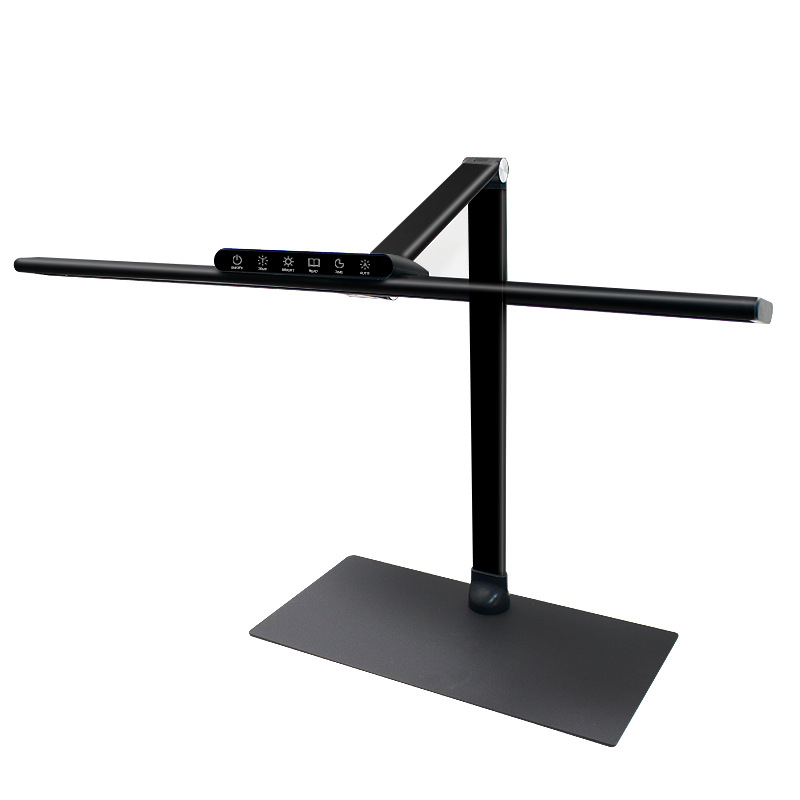 Tanuláshoz asztali lámpa szemvédő, 18W, CRI≥95, érintéses kapcsoló, fém árnyékoló, modern minimalist stílus, CE tanúsítvány