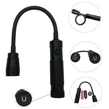 Vanjska BBQ LED lampica s teleskopskim vratom, 360° rotacija, magnetsko fokusiranje, 10W, 1200mAh