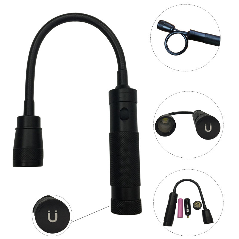 Vanjska BBQ LED lampica s teleskopskim vratom, 360° rotacija, magnetsko fokusiranje, 10W, 1200mAh