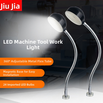 LED pracovné svetlo na stroje so silnou magnetickou základňou pre šijacie stroje – priemyselné univerzálne stolové svetlo na stroje, 220V/24V (Brand: Nine; LED; Magnetická základňa; Napätie: 220V/24V; Pre šijacie stroje)