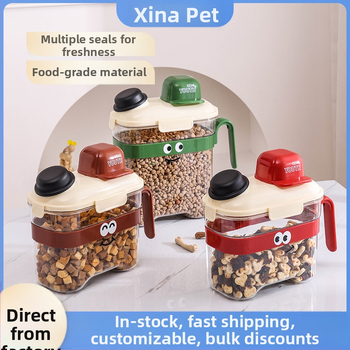 Harry PP uzavretý skladovací sud na krmivo pre psov a mačky – vlhkotesný kontajner, 2800–3600 ml