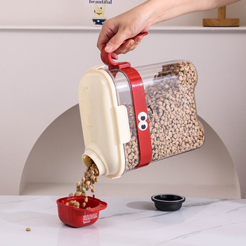 Harry PP δοχείο αποθήκευσης τροφής κατοικίδιων — σφραγιζόμενο, ανθεκτικό στην υγρασία κουτί φαγητού σκύλων και γάτων, 2800–3600 ml