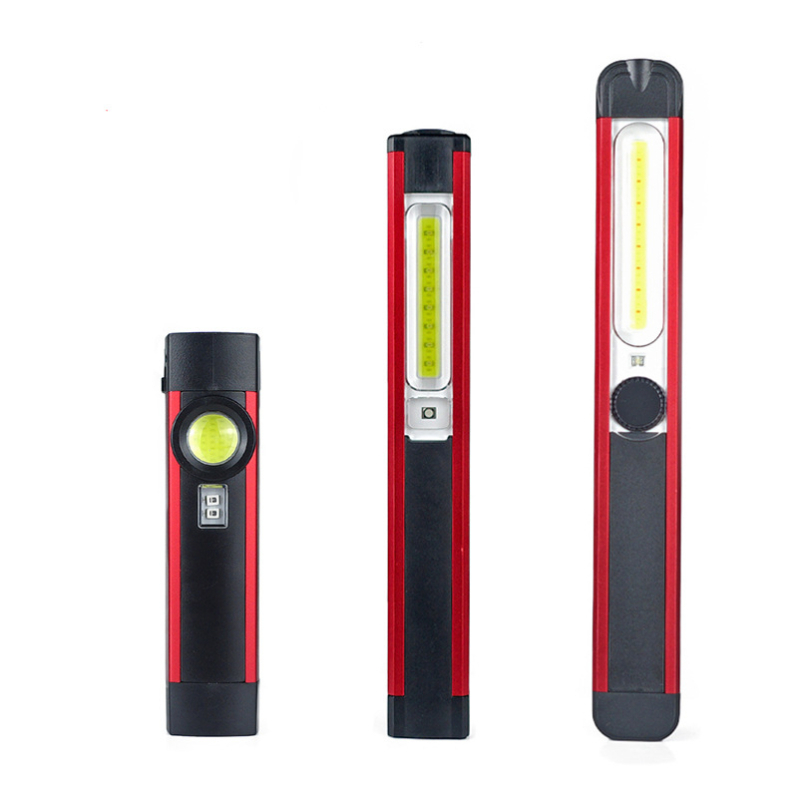 LED COB radna svjetiljka s USB punjenjem, magnetsko držalo, LED+COB izvor svjetla, 5W, 800 mAh baterija, domet 100–200 m