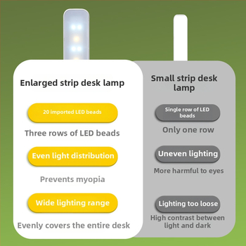 LED hajlékony asztali lámpa érintéses fényerő-szabályozással és memóriával a fényerőhöz – tanulólámpa, éjszakai fény és hangulatvilágítás, beépített akkumulátorral