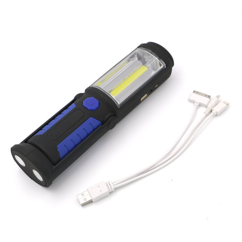 COB radna svjetiljka s magnetom, LED 3W, USB punjenje, ugrađena baterija, 6000K, vijek trajanja 10000h