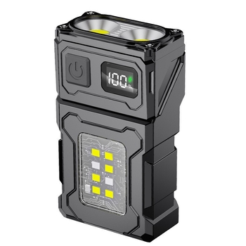 Klip kapa COB LED svjetiljka – jaka, punjiva, prijenosna, 3.7V, 5W, prekidač pritiskom