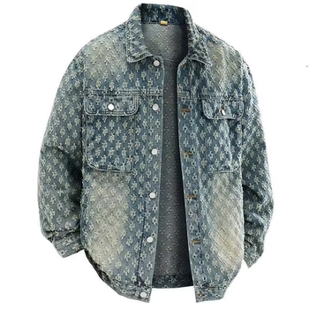 Američka retro traper jakna, unisex, slobodan kroj, za proljeće i jesen, premium streetwear