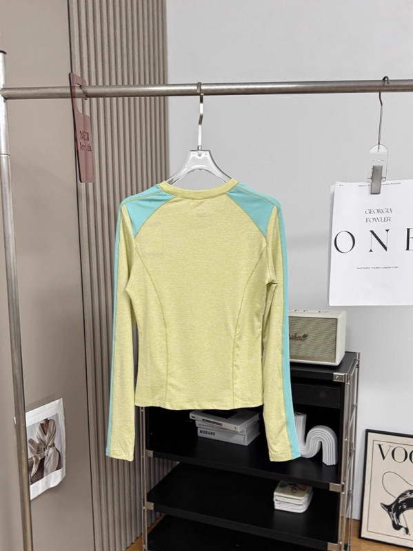 Majica s dugim rukavima, Slim-Fit, poliester, brzo suši, odvodi vlagu, color-block dizajn, casual