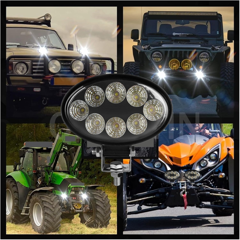LED radna svjetiljka za off-road vozila, 24W, 2000 lm, 6000-6500K, DC12-24V, 30000 h
