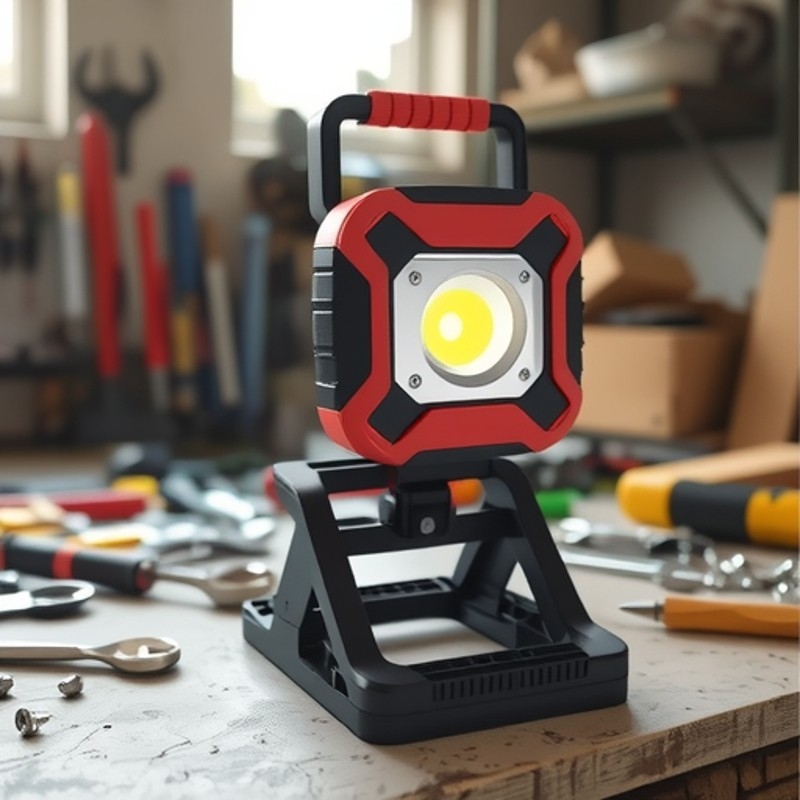 Πολυλειτουργικό φορητό μαγνητικό φως εργασίας για έκτακτες ανάγκες - ABS περίβλημα, μοντέλ Tg-gz04101, βάρος 600 g, Tan/tanhe